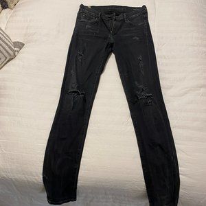 Citizens of Humanity High Rise Black Skinny Jeans